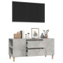 Mueble de TV madera contrachapada gris hormigón 102x44,5x50 cm en Muebles TV | Comprar online en Foru.es