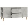 Mueble de TV madera contrachapada gris hormigón 102x44,5x50 cm en Muebles TV | Comprar online en Foru.es
