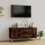 Mueble de TV madera contrachapada roble ahumado 102x44,5x50 cm en Muebles TV | Comprar online en Foru.es
