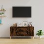 Mueble de TV madera contrachapada roble ahumado 102x44,5x50 cm en Muebles TV | Comprar online en Foru.es