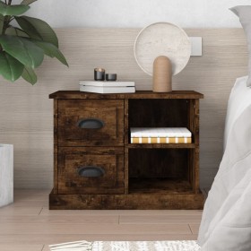 Mesita de noche color roble ahumado 60x35,5x45 cm de vidaXL, Mesitas de noche - Ref: Foro24-816373, Precio: 50,09 €, Descuent...