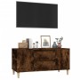 Mueble de TV madera contrachapada roble ahumado 102x44,5x50 cm en Muebles TV | Comprar online en Foru.es