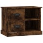 Mesita de noche color roble ahumado 60x35,5x45 cm de vidaXL, Mesitas de noche - Ref: Foro24-816373, Precio: 50,09 €, Descuent...