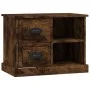 Mesita de noche color roble ahumado 60x35,5x45 cm de vidaXL, Mesitas de noche - Ref: Foro24-816373, Precio: 49,54 €, Descuent...