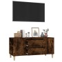 Mueble de TV madera contrachapada roble ahumado 102x44,5x50 cm en Muebles TV | Comprar online en Foru.es