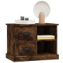 Mesita de noche color roble ahumado 60x35,5x45 cm de vidaXL, Mesitas de noche - Ref: Foro24-816373, Precio: 50,09 €, Descuent...