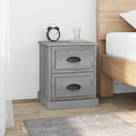 Mesita de noche madera contrachapada gris Sonoma 39x39x47,5 cm de vidaXL, Mesitas de noche - Ref: Foro24-816156, Precio: 44,8...