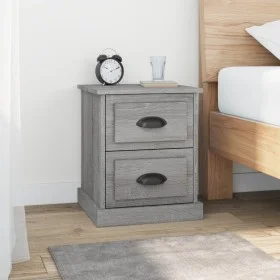 Mesita de noche madera contrachapada gris Sonoma 39x39x47,5 cm de vidaXL, Mesitas de noche - Ref: Foro24-816156, Precio: 44,3...