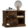 Mesita de noche color roble ahumado 60x35,5x45 cm de vidaXL, Mesitas de noche - Ref: Foro24-816373, Precio: 49,54 €, Descuent...