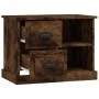 Mesita de noche color roble ahumado 60x35,5x45 cm de vidaXL, Mesitas de noche - Ref: Foro24-816373, Precio: 49,54 €, Descuent...
