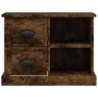Mesita de noche color roble ahumado 60x35,5x45 cm de vidaXL, Mesitas de noche - Ref: Foro24-816373, Precio: 49,54 €, Descuent...