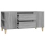 Mueble de TV madera contrachapada gris Sonoma 102x44,5x50 cm en Muebles TV | Comprar online en Foru.es