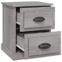 Mesita de noche madera contrachapada gris Sonoma 39x39x47,5 cm de vidaXL, Mesitas de noche - Ref: Foro24-816156, Precio: 44,8...