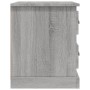 Mesita de noche madera contrachapada gris Sonoma 39x39x47,5 cm de vidaXL, Mesitas de noche - Ref: Foro24-816156, Precio: 44,8...