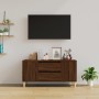 Mueble para TV madera contrachapada marrón roble 102x44,5x50 cm en Muebles TV | Comprar online en Foru.es