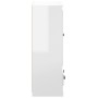 Aparador de madera contrachapada blanco brillo 60x35,5x103,5 cm de vidaXL, Aparadores - Ref: Foro24-816298, Precio: 85,74 €, ...