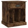 Mesitas de noche 2 unidades color roble ahumado 43x36x50 cm de vidaXL, Mesitas de noche - Ref: Foro24-816355, Precio: 57,83 €...