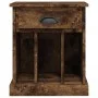 Mesitas de noche 2 unidades color roble ahumado 43x36x50 cm de vidaXL, Mesitas de noche - Ref: Foro24-816355, Precio: 57,83 €...