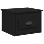 Mesitas de noche de pared 2 uds negra 41,5x36x28 cm de vidaXL, Mesitas de noche - Ref: Foro24-816379, Precio: 65,03 €, Descue...