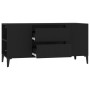 Mueble para TV madera contrachapada negro 102x44,5x50 cm en Muebles TV | Comprar online en Foru.es