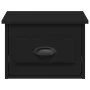 Mesitas de noche de pared 2 uds negra 41,5x36x28 cm de vidaXL, Mesitas de noche - Ref: Foro24-816379, Precio: 64,12 €, Descue...