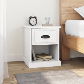 Mesitas de noche 2 uds madera contrachapada blanco 39x39x47,5cm de vidaXL, Mesitas de noche - Ref: Foro24-816129, Precio: 51,...