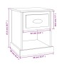 Mesitas de noche 2 uds madera contrachapada blanco 39x39x47,5cm de vidaXL, Mesitas de noche - Ref: Foro24-816129, Precio: 51,...