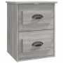 Mesita de noche de pared gris Sonoma 41,5x36x53 cm de vidaXL, Mesitas de noche - Ref: Foro24-816404, Precio: 44,94 €, Descuen...