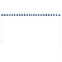 Toldo retráctil 250x150 cm azul y blanco en Toldos | Comprar online en Foru.es