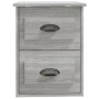 Mesita de noche de pared gris Sonoma 41,5x36x53 cm de vidaXL, Mesitas de noche - Ref: Foro24-816404, Precio: 44,94 €, Descuen...