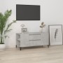 Mueble de TV madera contrachapada gris hormigón 102x44,5x50 cm en Muebles TV | Comprar online en Foru.es