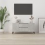 Mueble de TV madera contrachapada gris hormigón 102x44,5x50 cm en Muebles TV | Comprar online en Foru.es