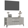Mueble de TV madera contrachapada gris hormigón 102x44,5x50 cm en Muebles TV | Comprar online en Foru.es