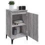 Mesitas de noche 2 uds madera contrachapada gris 40x35x70 cm de vidaXL, Mesitas de noche - Ref: Foro24-819657, Precio: 59,34 ...