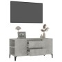 Mueble de TV madera contrachapada gris hormigón 102x44,5x50 cm en Muebles TV | Comprar online en Foru.es