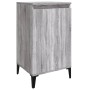 Mesitas de noche 2 uds madera contrachapada gris 40x35x70 cm de vidaXL, Mesitas de noche - Ref: Foro24-819657, Precio: 59,34 ...