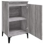 Mesitas de noche 2 uds madera contrachapada gris 40x35x70 cm de vidaXL, Mesitas de noche - Ref: Foro24-819657, Precio: 59,34 ...