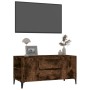 Mueble de TV madera contrachapada roble ahumado 102x44,5x50 cm en Muebles TV | Comprar online en Foru.es
