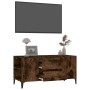 Mueble de TV madera contrachapada roble ahumado 102x44,5x50 cm en Muebles TV | Comprar online en Foru.es