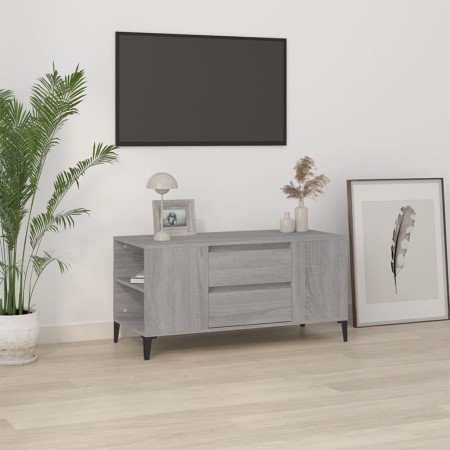 Mueble de TV madera contrachapada gris Sonoma 102x44,5x50 cm en Muebles TV | Comprar online en Foru.es