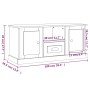 Mueble para TV madera contrachapada roble Sonoma 100x35,5x45 cm de vidaXL, Muebles TV - Ref: Foro24-816459, Precio: 77,37 €, ...