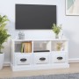 Mueble de TV madera contrachapada blanco brillo 100x35x50 cm de vidaXL, Muebles TV - Ref: Foro24-816290, Precio: 71,87 €, Des...