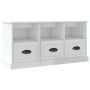 Mueble de TV madera contrachapada blanco brillo 100x35x50 cm de vidaXL, Muebles TV - Ref: Foro24-816290, Precio: 71,87 €, Des...