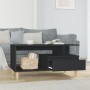 Mesa de centro madera contrachapada negro 90x49x45 cm en Mesas de centro | Comprar online en Foru.es