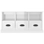 Mueble de TV madera contrachapada blanco brillo 100x35x50 cm de vidaXL, Muebles TV - Ref: Foro24-816290, Precio: 71,87 €, Des...