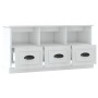 Mueble de TV madera contrachapada blanco brillo 100x35x50 cm de vidaXL, Muebles TV - Ref: Foro24-816290, Precio: 71,87 €, Des...
