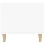 Mesa de centro madera contrachapada blanco brillo 90x49x45 cm en Mesas de centro | Comprar online en Foru.es