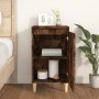 Mesita de noche madera contrachapada roble ahumado 40x35x70 cm de vidaXL, Mesitas de noche - Ref: Foro24-819638, Precio: 42,6...