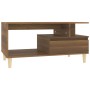 Mesa de centro madera contrachapada roble marrón 90x49x45 cm en Mesas de centro | Comprar online en Foru.es