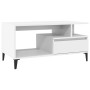 Mesa de centro madera contrachapada blanca 90x49x45 cm en Mesas de centro | Comprar online en Foru.es